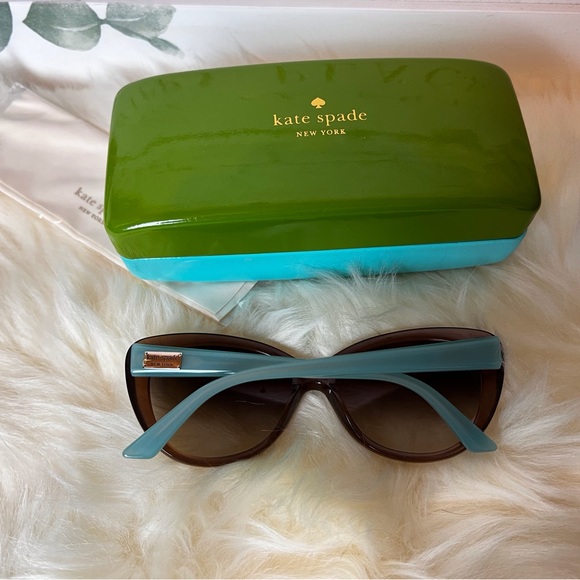 Kate Spade ANGELIQUE Brown/Blue Turquoise - Picture 6 of 10